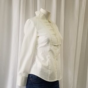 NWOT Ann Taylor Petites White Blouse